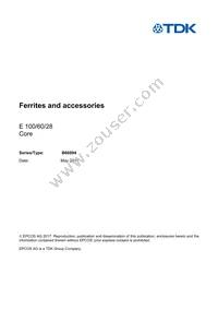 B66894G0000X195 Datasheet Cover