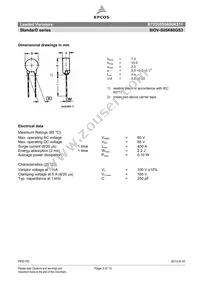 B72205S0600K311 Datasheet Page 3