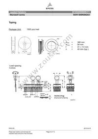 B72205S0600K311 Datasheet Page 5