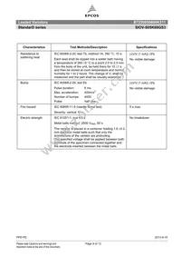 B72205S0600K311 Datasheet Page 9