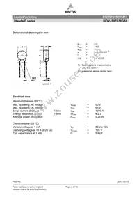 B72207S0500K311 Datasheet Page 3