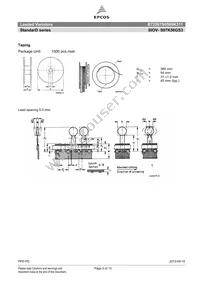 B72207S0500K311 Datasheet Page 5