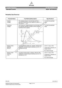 B72207S0500K311 Datasheet Page 7