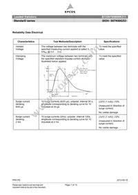 B72207S0600K311 Datasheet Page 7