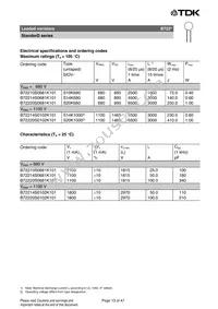 B72207S170K401 Datasheet Page 13