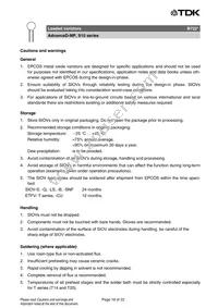 B72210P2511K101 Datasheet Page 18