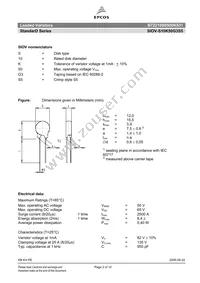 B72210S0500K531 Datasheet Page 2