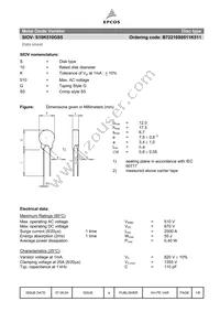 B72210S0511K511 Datasheet Page 2