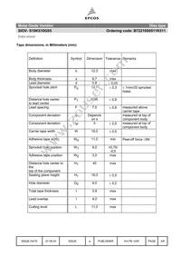 B72210S0511K511 Datasheet Page 5