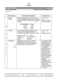 B72210S0511K511 Datasheet Page 7