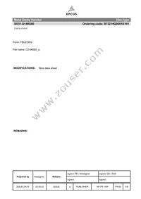 B72214Q0681K101 Datasheet Cover