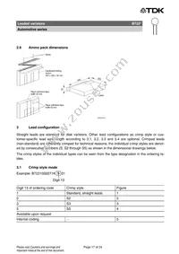 B72214S1170K102 Datasheet Page 17