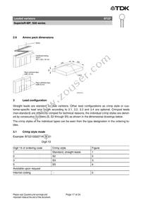 B72220P3681K101 Datasheet Page 17