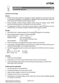 B72220P3681K101 Datasheet Page 20