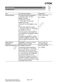 B72220Q0461K101 Datasheet Page 7