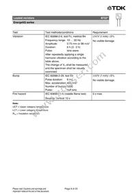 B72220Q0461K101 Datasheet Page 9