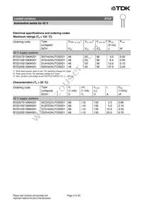 B72220S1390K501 Datasheet Page 3