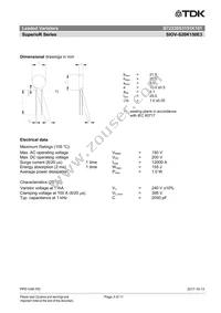 B72220S3151K101 Datasheet Page 3