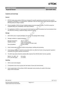 B72220S3151K101 Datasheet Page 9