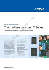 B72220T0102K105 Datasheet Cover