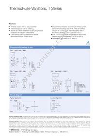 B72220T0102K105 Datasheet Page 4