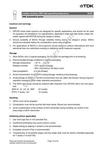 B72220X2421K502 Datasheet Page 16