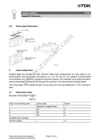 B72225S4581K101 Datasheet Page 16