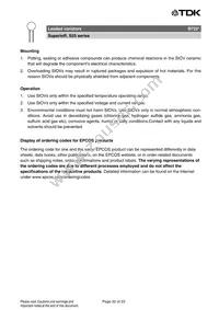 B72225S4581K101 Datasheet Page 20