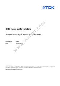 B72241L0441K100 Datasheet Cover