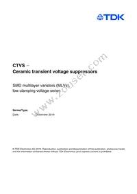 B72440P5040S260 Datasheet Cover