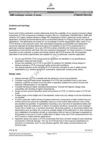 B72500E5170S270 Datasheet Page 10