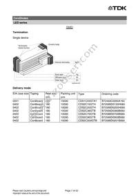 B72590D0150H060 Datasheet Page 7