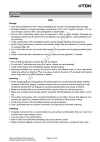 B72590D0150H060 Datasheet Page 19