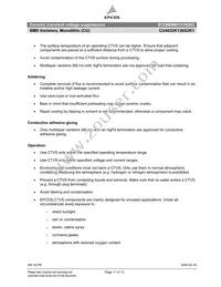 B72660M0131K093 Datasheet Page 11