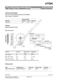 B72862F1050S160 Datasheet Page 9