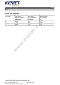 B76010D2279M055 Datasheet Page 22