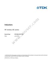 B78108S1473J9 Cover