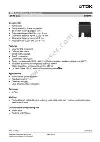 B78419A2288A003 Datasheet Page 2