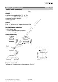 B78476A1889A003 Datasheet Page 2