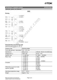 B78476A1889A003 Datasheet Page 3