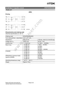 B78476A8065A003 Datasheet Page 3