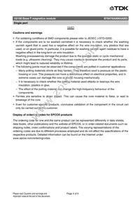 B78476A8065A003 Datasheet Page 4