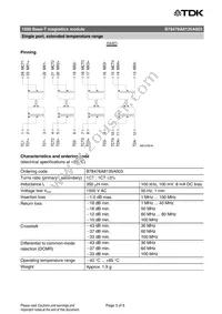 B78476A8135A003 Datasheet Page 3