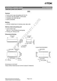 B78476A8246A003 Datasheet Page 2