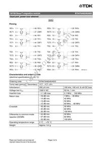 B78476A8246A003 Datasheet Page 3