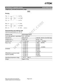 B78476A8247A003 Datasheet Page 3