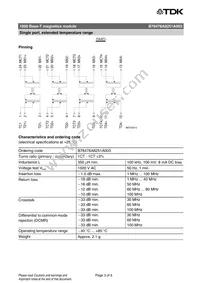 B78476A8251A003 Datasheet Page 3