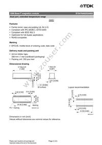 B78476A8252A003 Datasheet Page 2