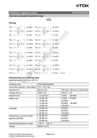 B78476A8252A003 Datasheet Page 3