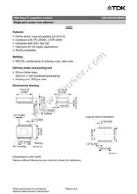 B78476A8253A003 Datasheet Page 2